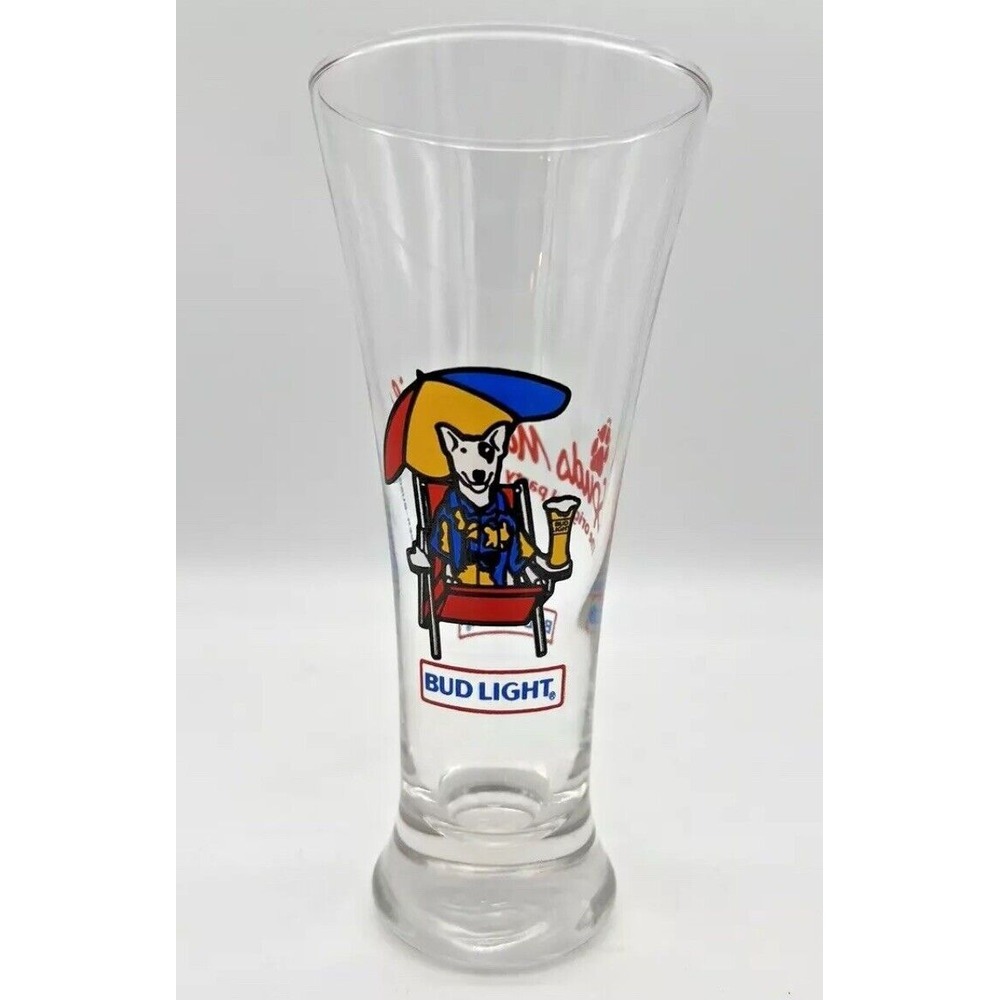 1987 Bud Light Spuds Mackenzie, Anheuser-Busch Vintage‎ Pilsner Beer Glass